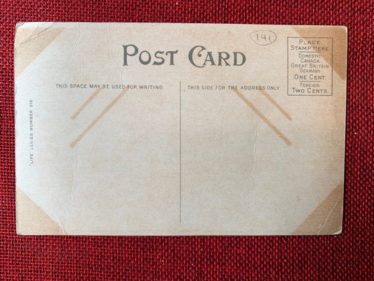 Let Me Know When It's Coming Off Vintage Postcard 1914