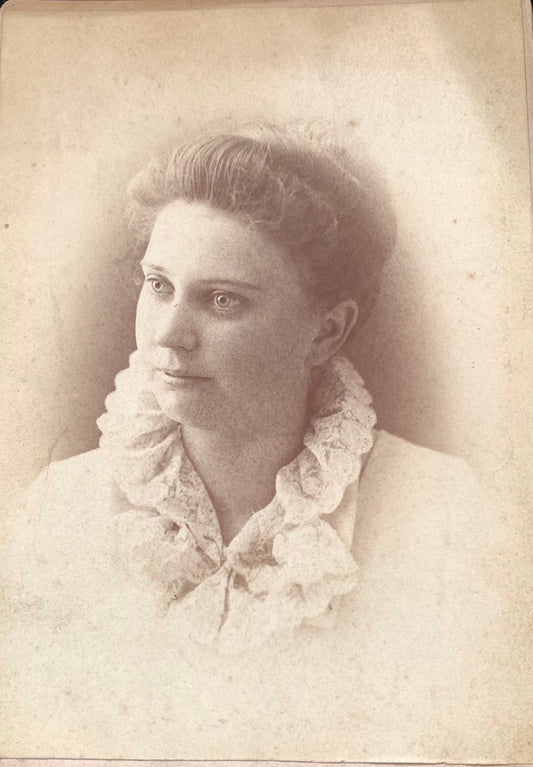 Victorian Era Graduation Portrait of a Woman, Class of 1888 Kalamazoo Michigan By Packcard Studio