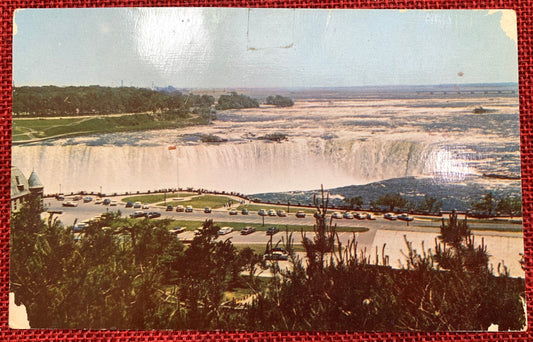 View of the Canadian Horseshoe Falls from Niagara Falls - International Postcard