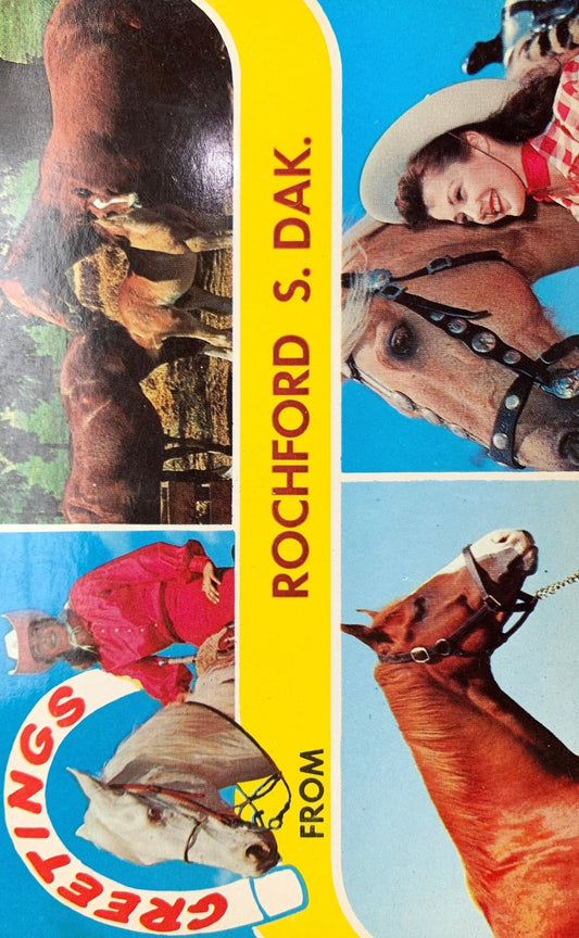 Greetings from Rochford, South Dakota - Vintage Postcard