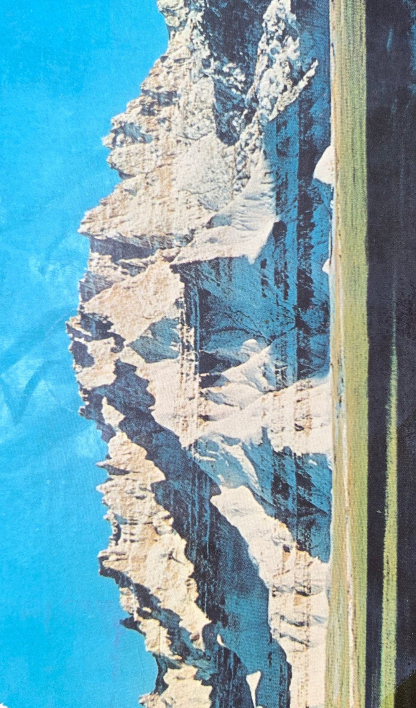 Winter in Badlands National Monument, South Dakota SD Vintage Postcard