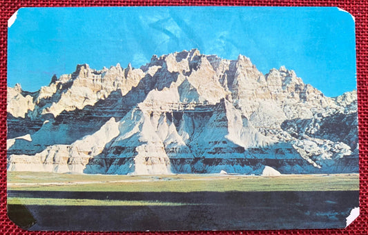 Winter in Badlands National Monument, South Dakota - Vintage Postcard