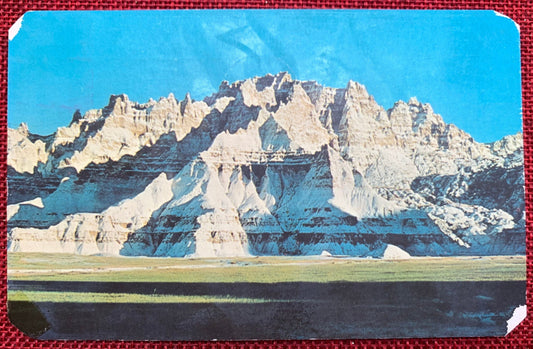 Winter in Badlands National Monument, South Dakota SD Vintage Postcard