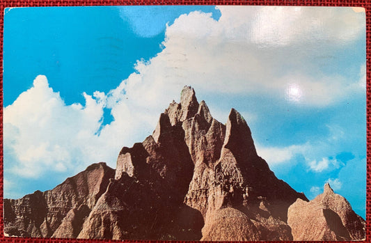 Vampire Peak, Badlands, South Dakota - Vintage Postcard