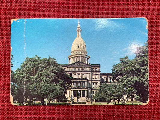 Michigan State Capitol, Lansing, Michigan MI Vintage Postcard