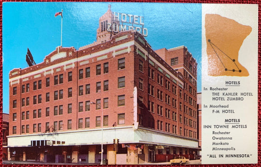 Kahler's Hotel Zumbro - Rochester, Minnesota - Vintage Postcard