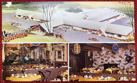 Cadillac Sands Motor Inn, Cadillac, Michigan MI Vintage Hotel Postcard