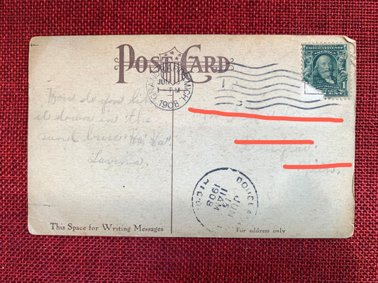 Funny Romantic Leap Year - 1908 Postcard