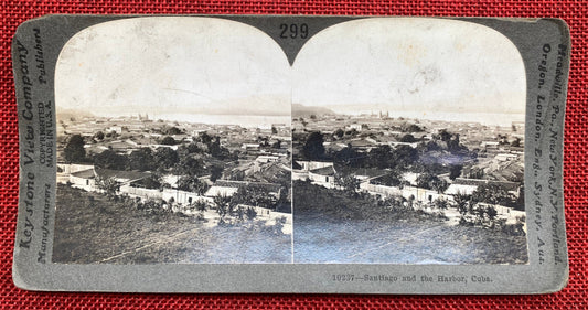 Lower City and Harbor - Bahia, Brazil, South America - Vintage Stereo View Card - 1920s Educational Series