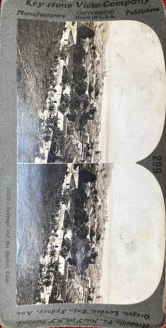 Lower City and Harbor - Bahia, Brazil, South America - Vintage Stereo View Card - 1920s Educational Series