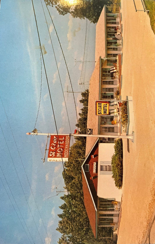 St. Clair Motel - St. Clair, Missouri - 1950s Postcard