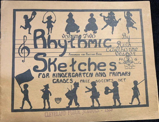 Vintage Rhythmic Sketches For Kindergarteners - Volume Two First Edition - 1929