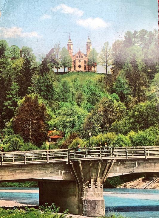 Kalvarienberg mit Leonhardikapelle German Vintage Postcard
