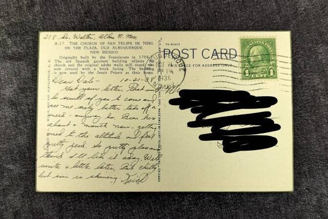 The Church of San Felipe De Neri, Old Albuquerque, New Mexico - Vintage Postcard