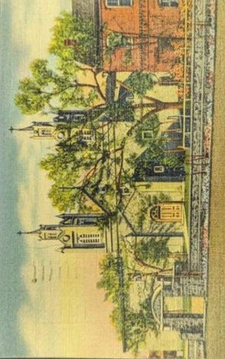 The Church of San Felipe De Neri, Old Albuquerque, New Mexico - Vintage Postcard