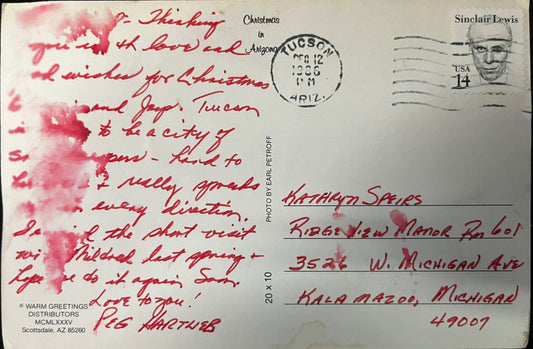 Remembering You At Christmas Arizona - Christmas Postcard 1980s