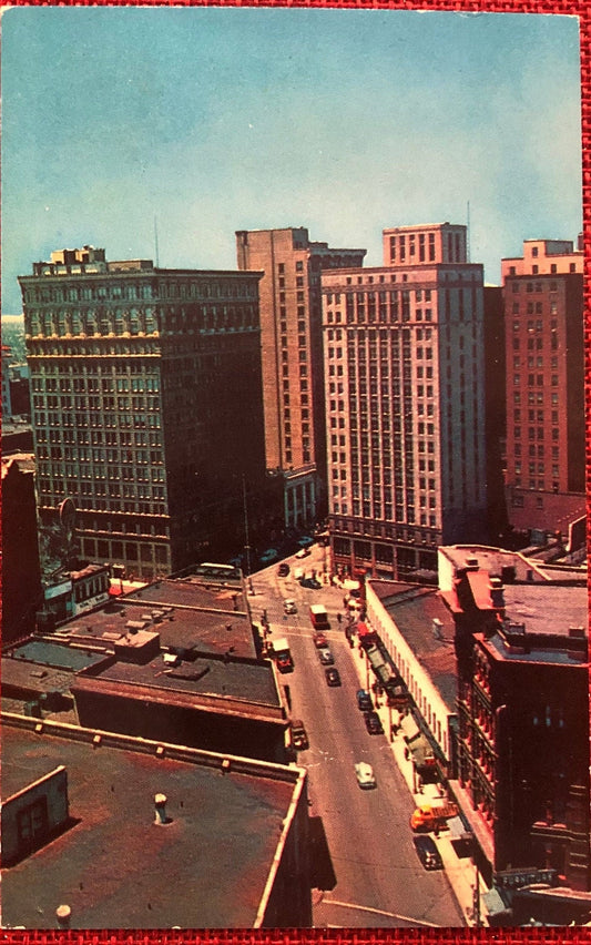 Famous Five Points Atlanta, Georgia Vintage Postcard