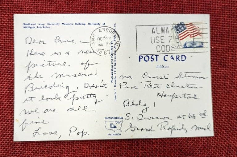 University of Michigan - Southwest Wing Museum - Vintage Postcard