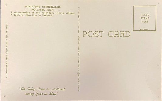 Miniature Netherlands Holland, Michigan - 1958 Postcard
