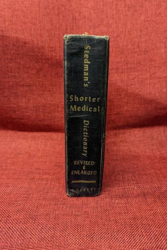 Stedman's Shorter Medical Dictionary - 1950s Book