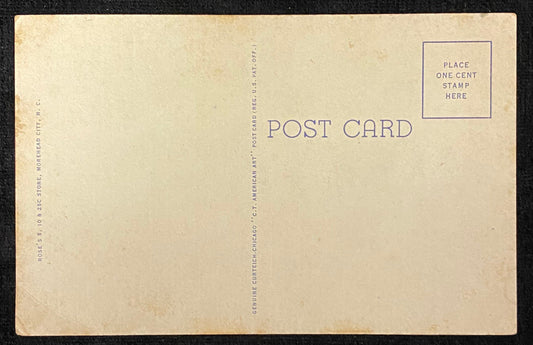 Carolina Petroleum Company's Well Searching for Oil - Morehead City, North Carolina - 1946 Linen Postcard