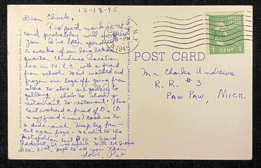 Front: 201 | Grant's Tomb, New York City Back: Handwritten note Condition: Good condition. The edges