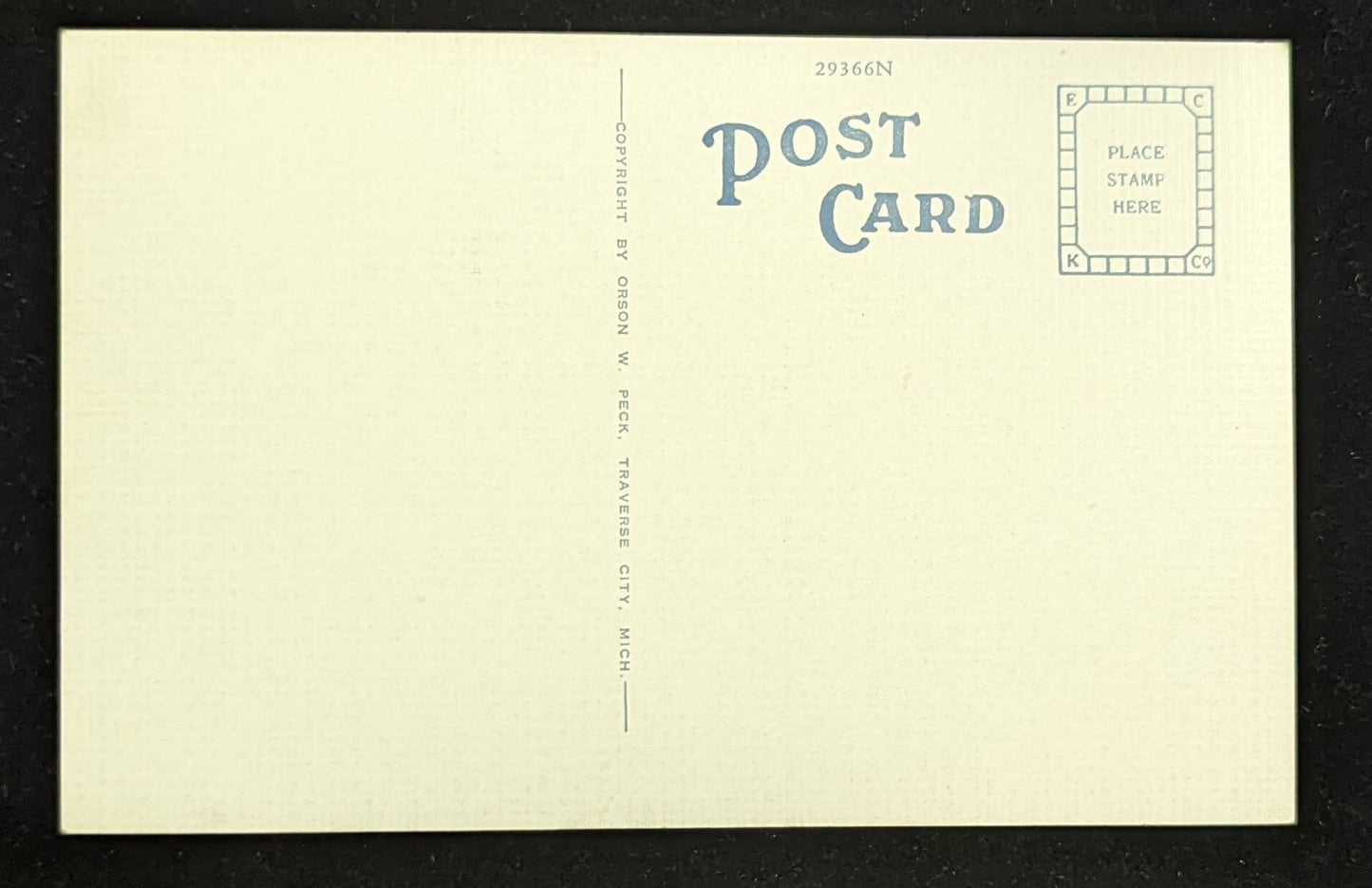 Miniature Mill and Millrace - Clinch Park - Traverse City, Michigan - 1940s Linen Postcard