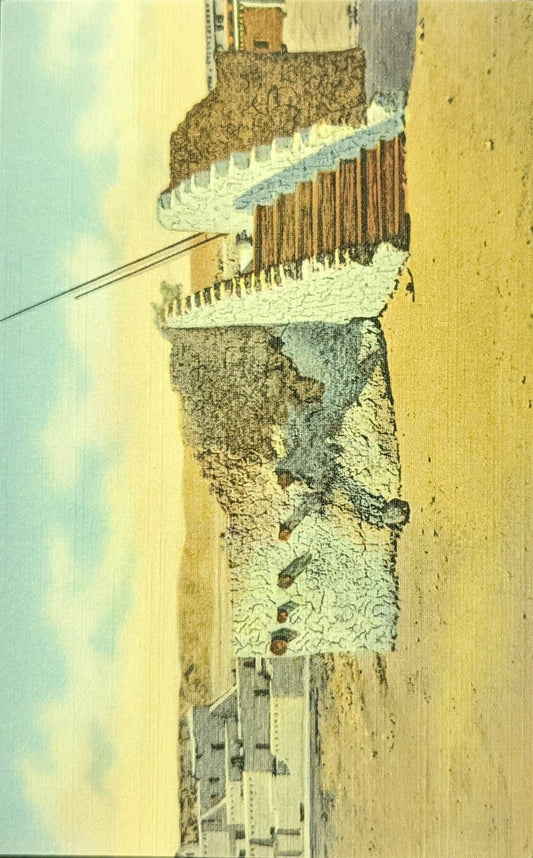 Pueblo Indian Estufa or Kiva, New Mexico - Vintage Postcard