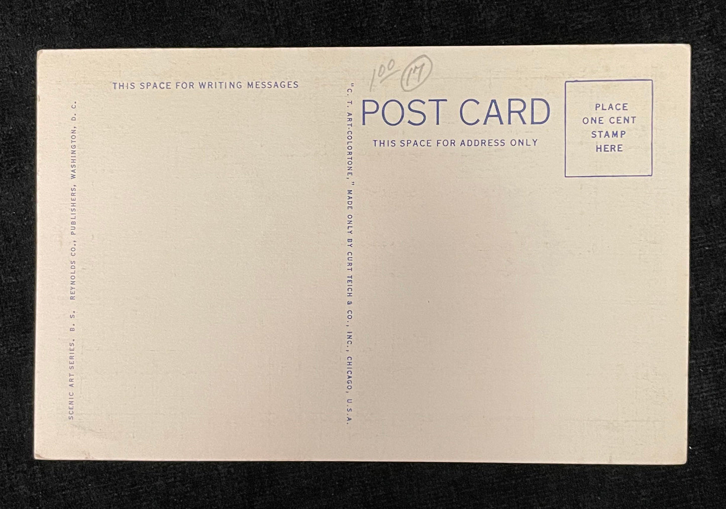 New Illuminated Fountain - Capitol Plaza - Washington D.C., Maryland - 1940s Linen Postcard