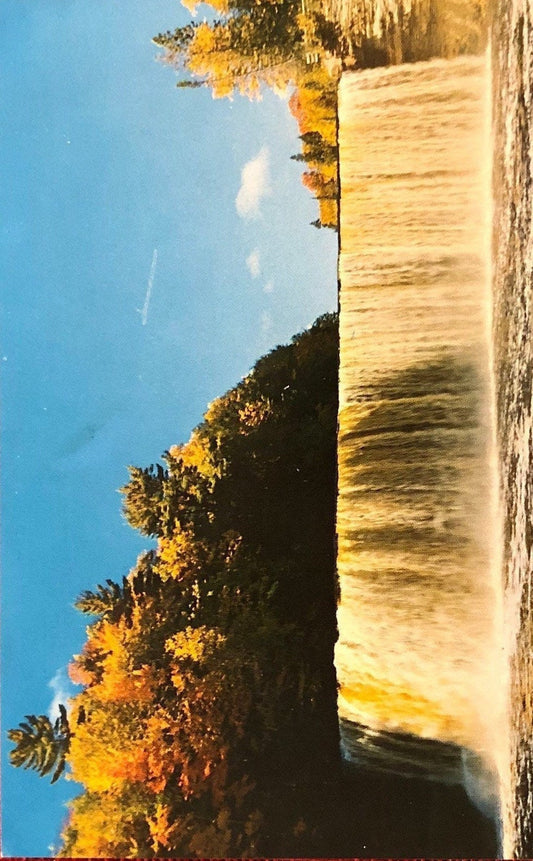 Upper Tahquamenon Falls, Michigan - Vintage Postcard