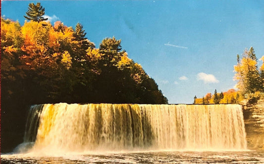 Upper Tahquamenon Falls, Michigan - Vintage Postcard