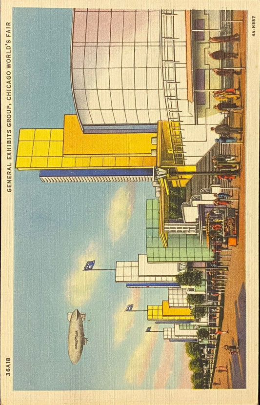 General Exhibits Group - Chicago World's Fair - Illinois - 1934 Linen Postcard