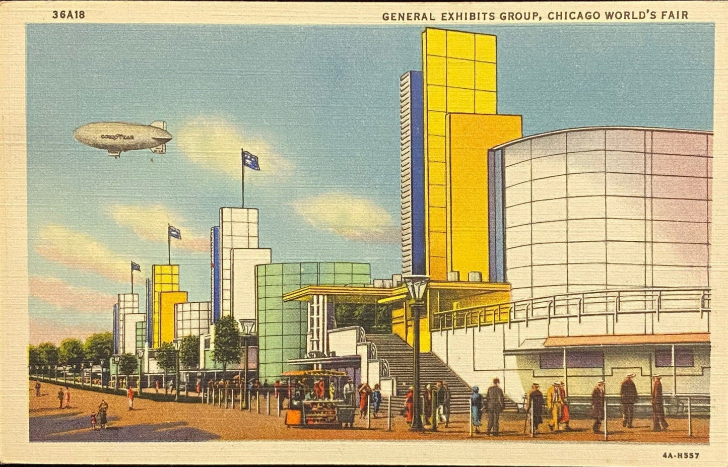 General Exhibits Group - Chicago World's Fair - Illinois - 1934 Linen Postcard