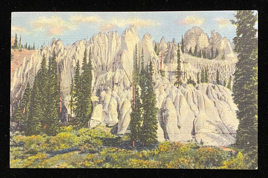 Wheeler National Monument, San Luis Valley, Colorado - 1939 Linen Postcard