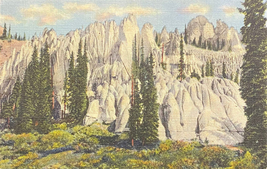 Wheeler National Monument - San Luis Valley, Colorado - 1939 Linen Postcard