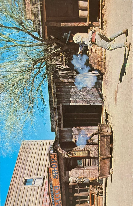 Old Tucson, Arizona - Photo by Mike Roberts Vintage Postcard