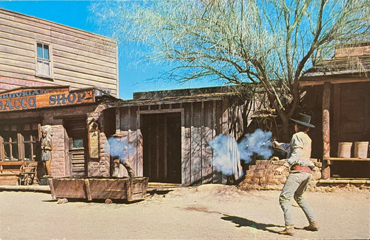 Old Tucson, Arizona - Photo by Mike Roberts Vintage Postcard
