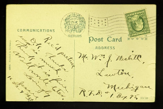 The "Bennington" Monument - San Diego, California - Vintage Postcard