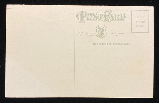 Block House, Rock Island Arsenal, Rock Island, Illinois - Vintage 1910s Postcard