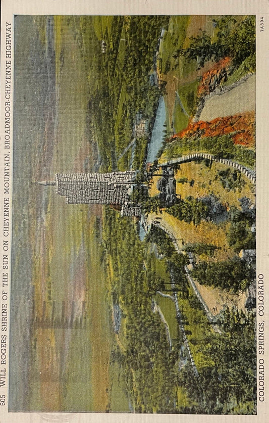 Will Rogers Shrine of the Sun on Cheyenne Mountain - Broadmoor-Cheyenne Highway