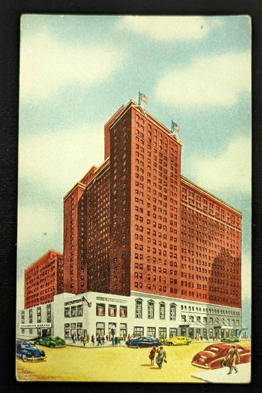 Hotel Sherman, Chicago, Illinois - Vintage Postcard