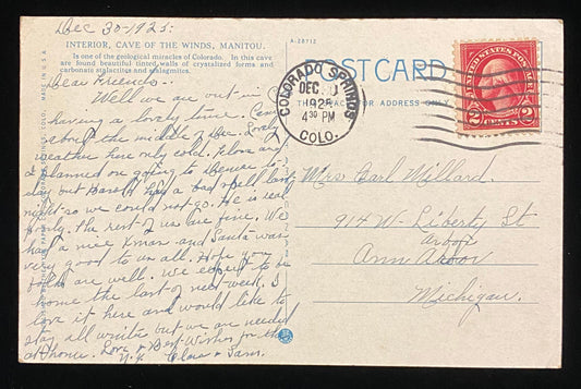 Cave of the Winds - Manitou, CO - Vintage Postcard