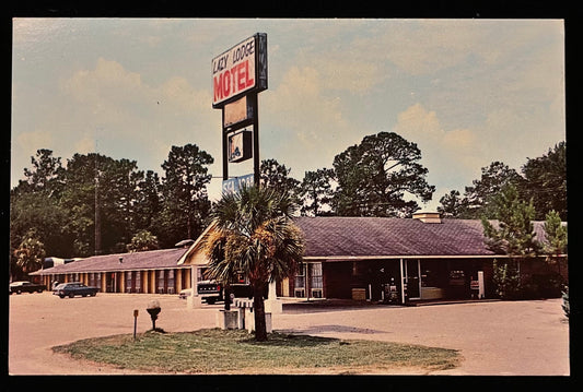 The Lazy Lodge Motel Lake City, Florida - Vintage Postcard