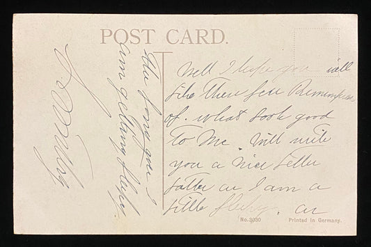 I'm Growing Fond of You - Romantic Vintage Postcard