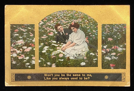 Won't you be the same to me, Like you always used to be? - Satirical Vintage Postcard
