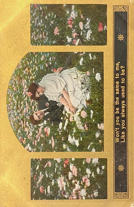 Won't you be the same to me, Like you always used to be? - Satirical Vintage Postcard