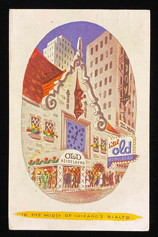 In the Midst of Chicago's Rialto - Vintage Postcard