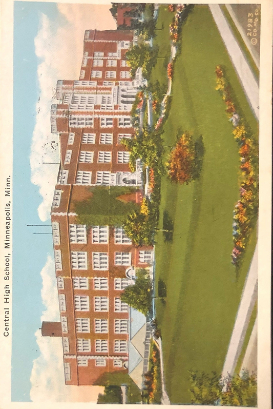 Central High School, Minneapolis Minnesota, Vintage Postcard