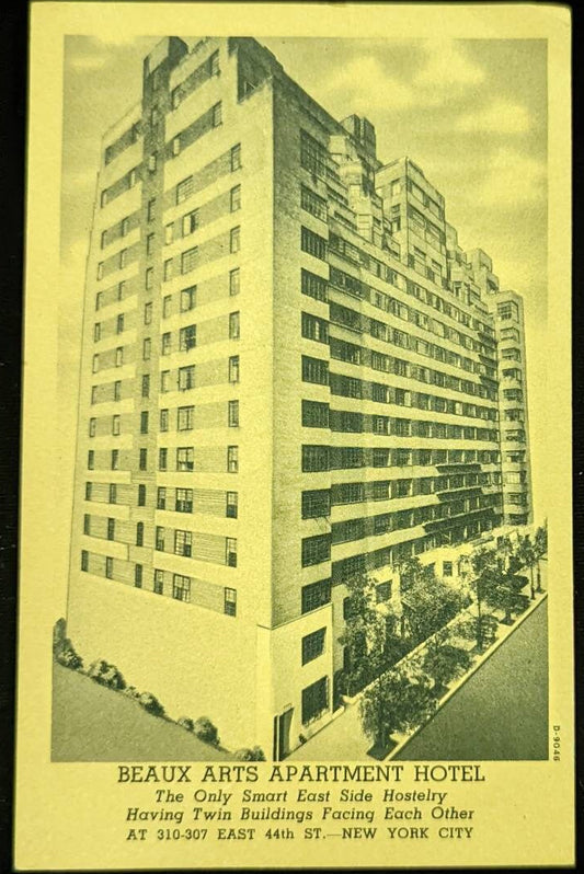 Beaux Arts Apartment Hote, New York City, New York - Vintage Postcard