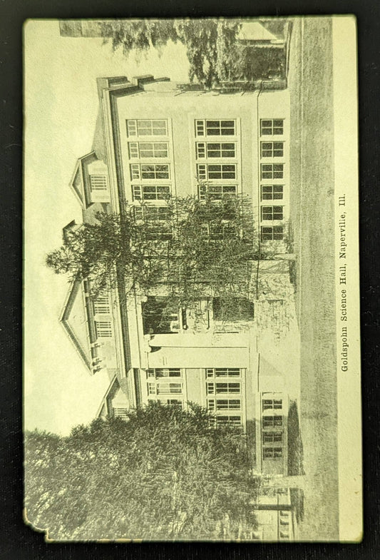 Goldspohn Science Hall, Naperville, Illinois Vintage Postcard